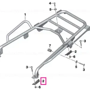 Suport exterior dreapta spate HINTEN - BMW Motorrad Ofertă de sezon