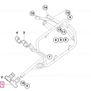 Reduceri Kit clemă țeavă stânga - BMW Motorrad
