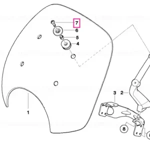 Ieftin Surub cu cap cilindric M6X20 - BMW Motorrad