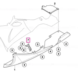 Disponibil imediat Suport stânga - BMW Motorrad