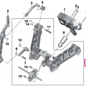 Livrare expres Bază purtător reglaj parbriz - BMW Motorrad