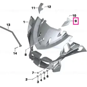 Preferatul clienților Deflector vânt stânga - BMW Motorrad