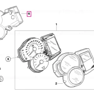 Capac instrument cluster - BMW Motorrad Expediere rapidă