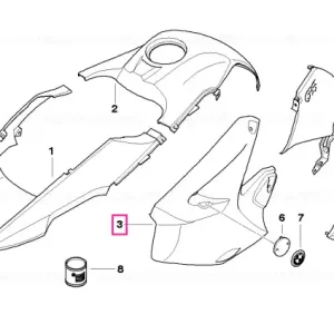 Sectiune laterala dreapta negru - BMW Motorrad Ofertă de sezon