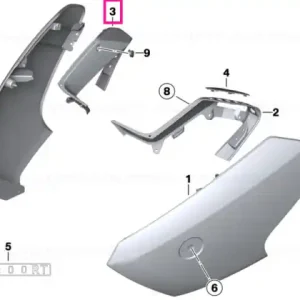 Ofertă exclusivă Panou ornamental lateral interior dreapta - BMW Motorrad
