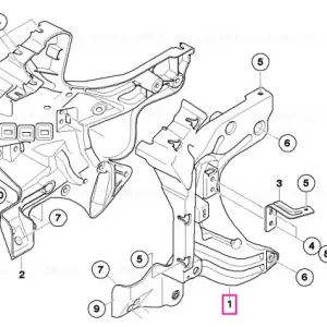 Nu rata Suport panou frontal stânga - BMW Motorrad