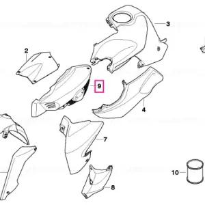 Calitate înaltă Capac frontal stânga - BMW Motorrad
