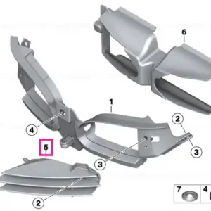 Grila stânga - BMW Motorrad Noutate