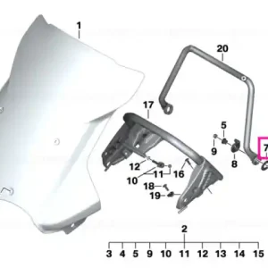 Șaibă plastic DI=17 - BMW Motorrad Premium