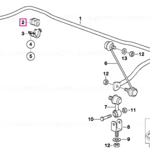 Suport cauciuc stabilizator D=27MM - BMW Vezi acum