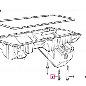 Comandă acum Șurub hexagonal cu șaibă M6X64 - BMW