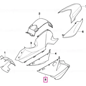 Partea inferioară stângă a ornamentului complet GRAPHITAN2 MET. - BMW Motorrad Ieftin
