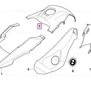 Bestseller Capac rezervor mijloc WHITE-ALU 3 - BMW Motorrad
