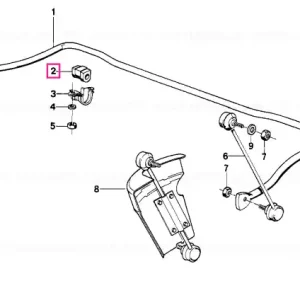 Rulment izolator stabilizator D=27MM - BMW Calitate înaltă