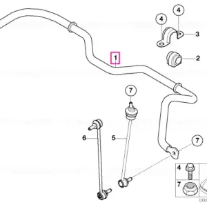Stabilizator față D=24MM - BMW - Mini Ofertă de sezon