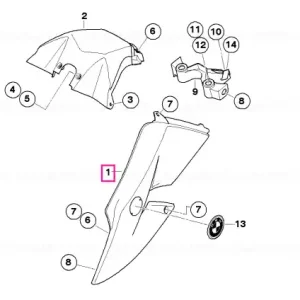 Ofertă limitată Panou lateral dreapta - BMW Motorrad