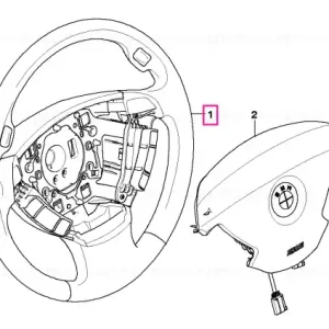 Cumpără online Volan sport Airbag piele multifuncție, BEIGE - BMW