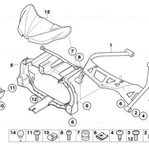 Cumpără online Suport finisaj lateral dreapta - BMW Motorrad