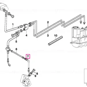 Furtun de frână L=153MM - BMW Motorrad Ofertă de sezon