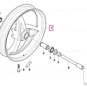 Reducere de preț Jantă turnată față 3,00X17 - BMW Motorrad