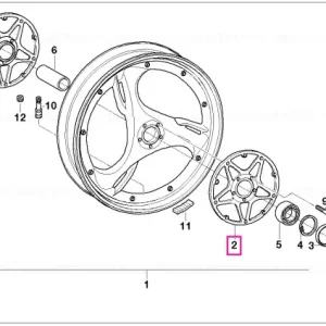 Suport disc frână, stânga - BMW Motorrad Retur ușor