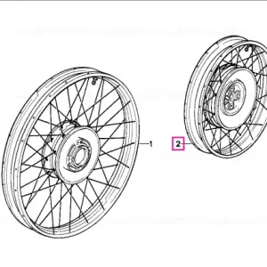 Roată spitz spate disc frână 4,00X15 - BMW Motorrad Ofertă exclusivă