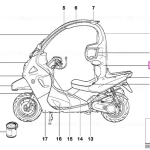 Promoție Carenaj arc umăr stânga SILBER 2-MET - BMW Motorrad