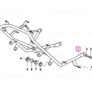 Plată securizată Suport carenaj - BMW Motorrad