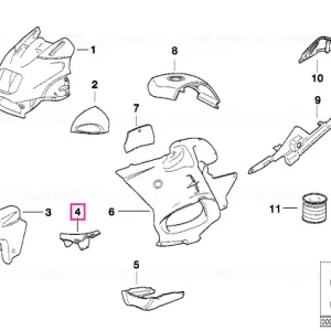 Piesă conectare dreapta - BMW Motorrad Noutate