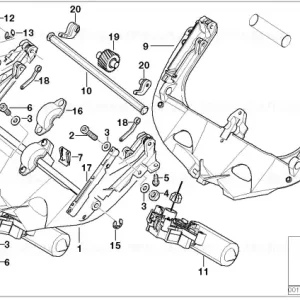 Ofertă exclusivă Suport parbriz stânga - BMW Motorrad