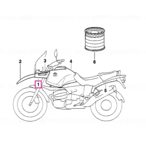 Popular Panou lateral stânga SILBER - BMW Motorrad