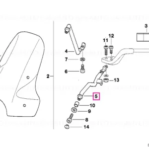 Plată securizată Suport inferior dreapta - BMW Motorrad