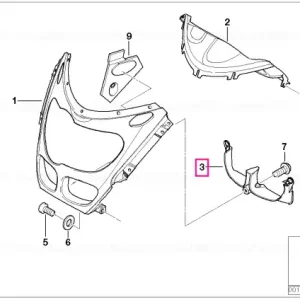 Plată securizată Canal aer răcitor ulei - BMW Motorrad