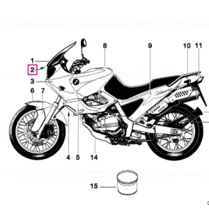 Panou garnitură bord, SCHWARZ - BMW Motorrad Cumpără acum