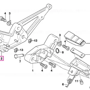 Plată sigură Platforma repoziție dreapta - BMW Motorrad