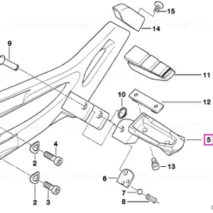 Reduceri Repoziție spate dreapta - BMW Motorrad