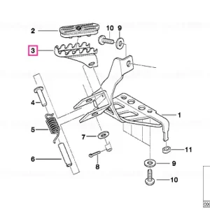 Repoziție picior stânga L=105MM - BMW Motorrad Super ofertă