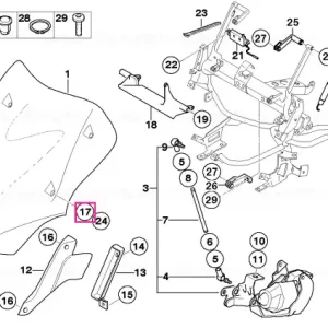 Insert pentru parbriz - BMW Motorrad Lichidare de stoc