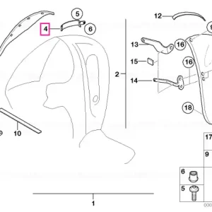 Clemă reținere deflector vânt - BMW Motorrad Ofertă
