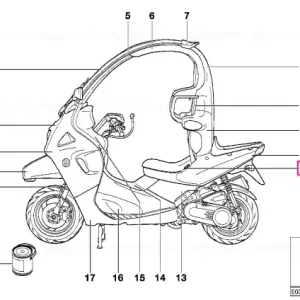 Acoperire stânga - BMW Motorrad Expediere rapidă