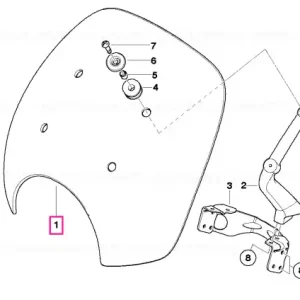 Comandă acum Parabriza 380MM - BMW Motorrad