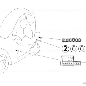 Cumpără acum Autocolant stânga WS/SI/GRAPHITAN - BMW Motorrad