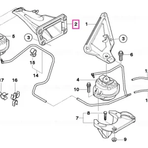 Reducere extra Suport motor, dreapta - BMW