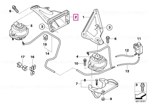 Reducere extra Suport motor, dreapta - BMW