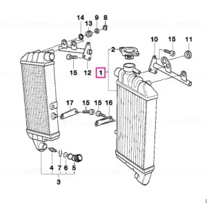 Lichidare de stoc Radiator stânga - BMW Motorrad