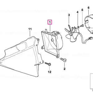 Cumpără online Carteră ventilator stânga - BMW Motorrad