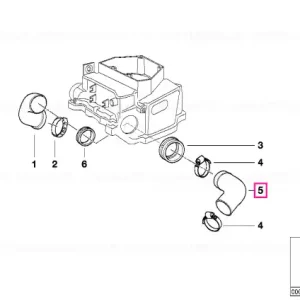 Țeavă conduct aer exterior stânga - BMW Motorrad Cel mai vândut