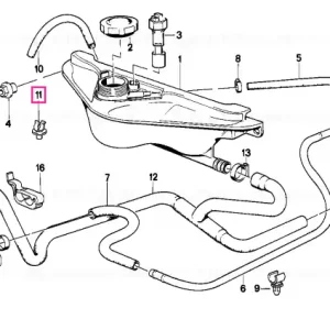 Colier de fixare D=9MM - BMW Disponibil imediat