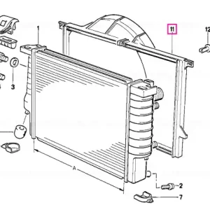 Carterul ventilatorului A=550MM - BMW Reduceri