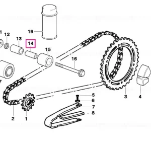 Bucșă distanțier 8.5X14X34 - BMW Motorrad Super ofertă